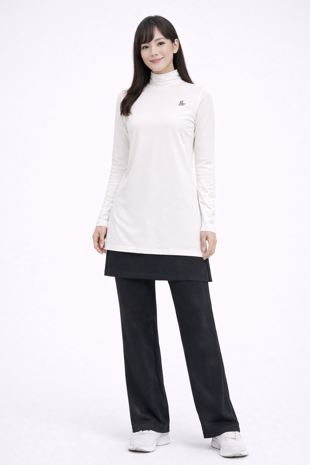 Performance Mock Neck Long Sleeve Top